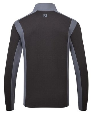 FootJoy ThermoSeries Blocked Midlayer sudadera de hombre, negro/carbón