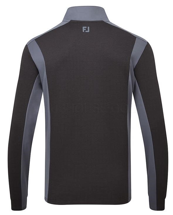 FootJoy ThermoSeries Blocked Midlayer sudadera de hombre, negro/carbón