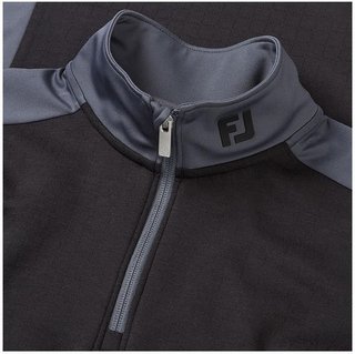 FootJoy ThermoSeries Blocked Midlayer sudadera de hombre, negro/carbón
