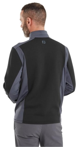 FootJoy ThermoSeries Blocked Midlayer sudadera de hombre, negro/carbón