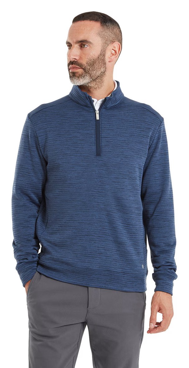 FootJoy ThermoSeries Space Dye Midlayer sudadera de hombre, navy