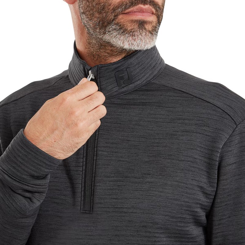 FootJoy ThermoSeries Space Dye Midlayer sudadera de hombre, negra