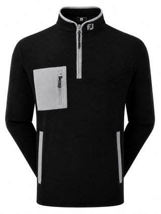 FootJoy Polar Fleece Chill-Out sudadera de hombre, negro/gris