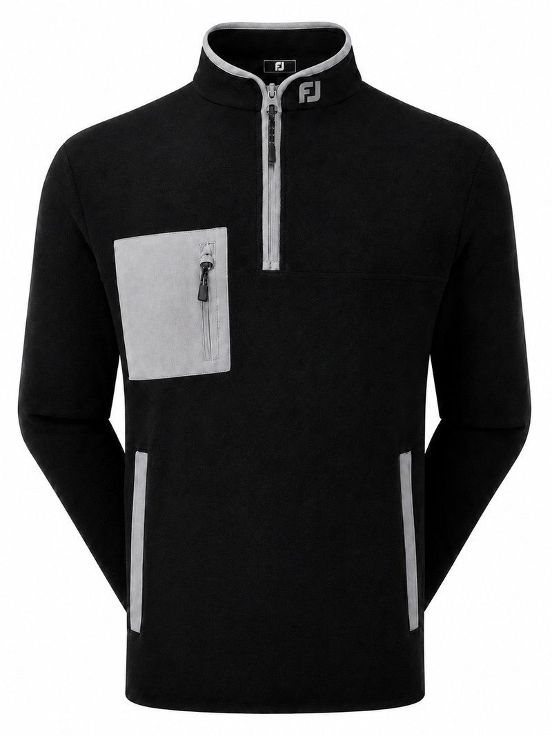 FootJoy Polar Fleece Chill-Out sudadera de hombre, negro/gris