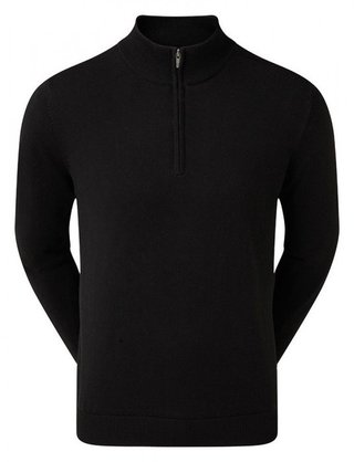 FootJoy drirelease Half-Zip Lined suéter de hombre, negro