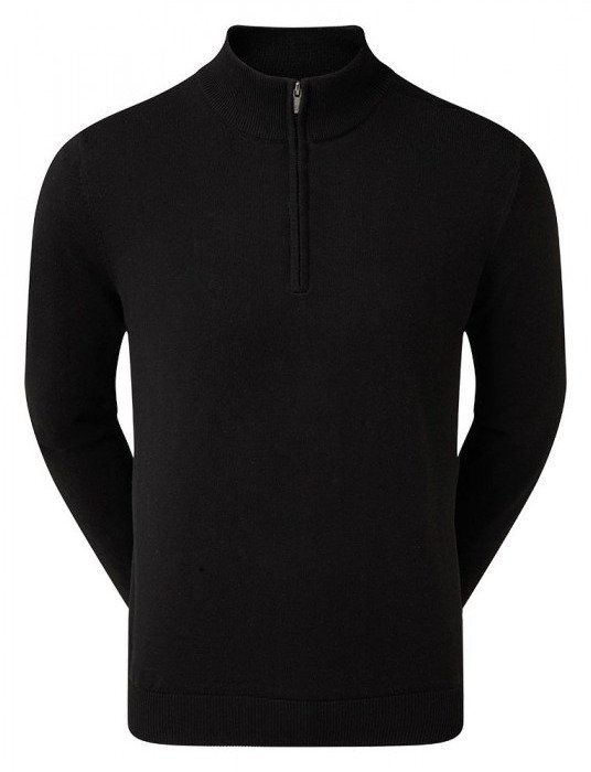 FootJoy drirelease Half-Zip Lined suéter de hombre, negro