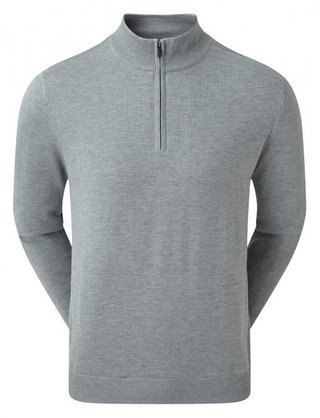 FootJoy drirelease Half-Zip Lined suéter de hombre, port heather grey
