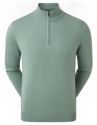 FootJoy drirelease Half-Zip Lined jersey de hombre, heather olive