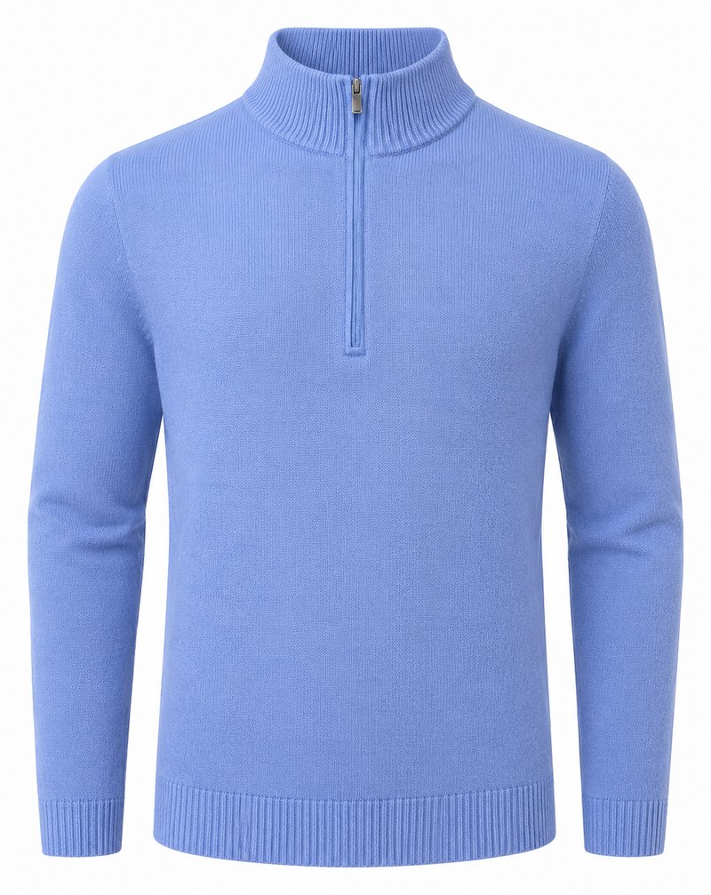 FootJoy drirelease Half-Zip Lined jersey de hombre, heather blue