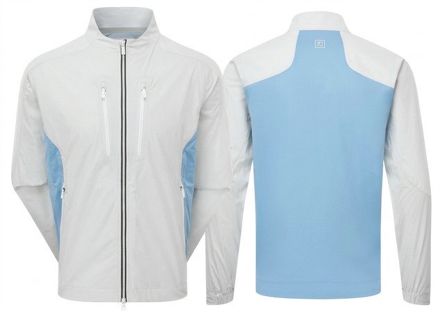 FootJoy Hydro Innovation Arcus chaqueta de hombre, oyster grey/mid blue