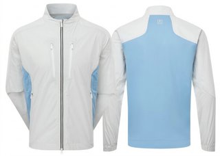 FootJoy Hydro Innovation Arcus chaqueta de hombre, oyster grey/mid blue