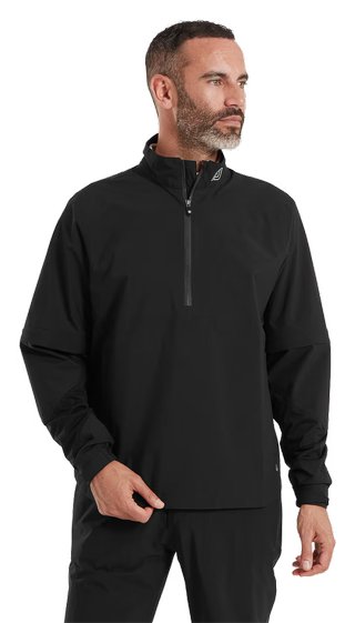 FootJoy HydroLite X camiseta de manga corta impermeable para hombre, negra