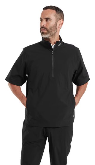 FootJoy HydroLite X camiseta de manga corta impermeable para hombre, negra