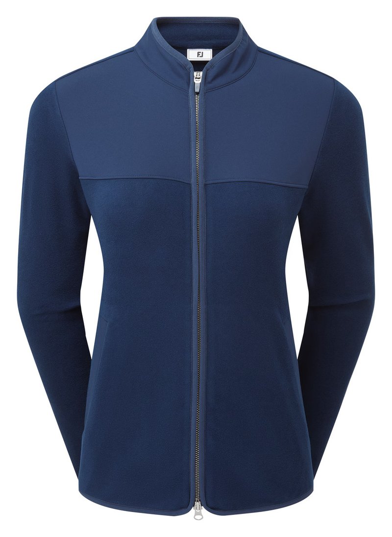 FootJoy MicroFleece Full-Zip Midlayer sudadera de mujer, navy