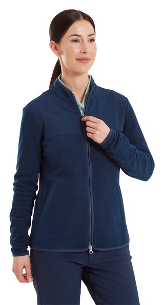 FootJoy MicroFleece Full-Zip Midlayer sudadera de mujer, navy