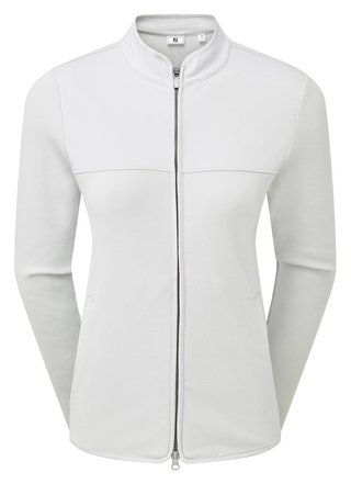 FootJoy MicroFleece Full-Zip Midlayer sudadera de mujer, gris