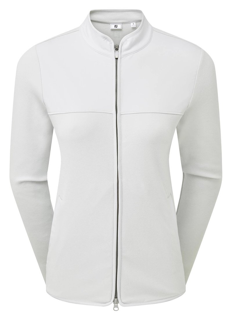 FootJoy MicroFleece Full-Zip Midlayer sudadera de mujer, gris