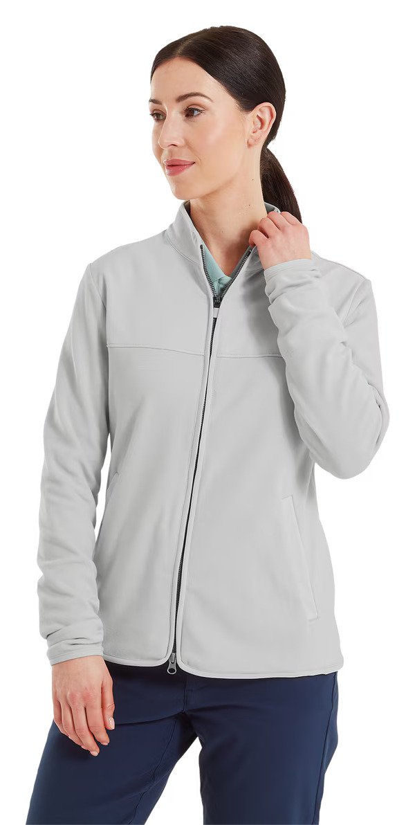 FootJoy MicroFleece Full-Zip Midlayer sudadera de mujer, gris