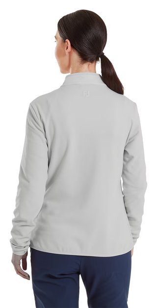 FootJoy MicroFleece Full-Zip Midlayer sudadera de mujer, gris