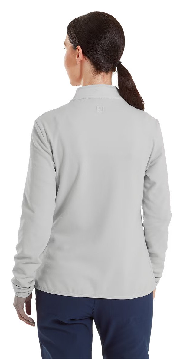 FootJoy MicroFleece Full-Zip Midlayer sudadera de mujer, gris