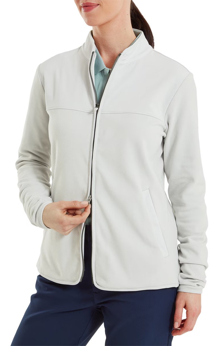 FootJoy MicroFleece Full-Zip Midlayer sudadera de mujer, gris