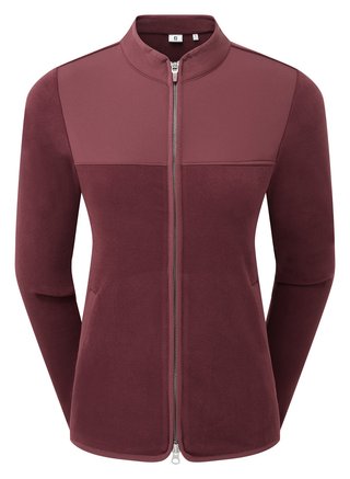 FootJoy MicroFleece Full-Zip Midlayer sudadera de mujer, port