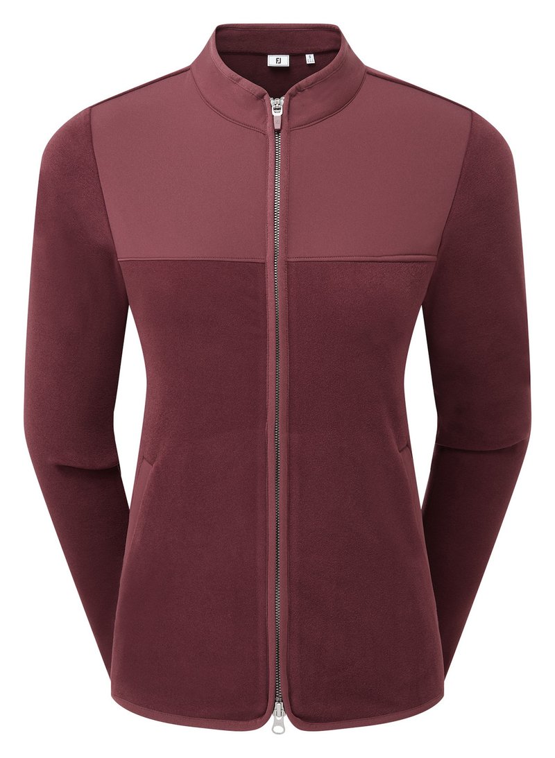 FootJoy MicroFleece Full-Zip Midlayer sudadera de mujer, port