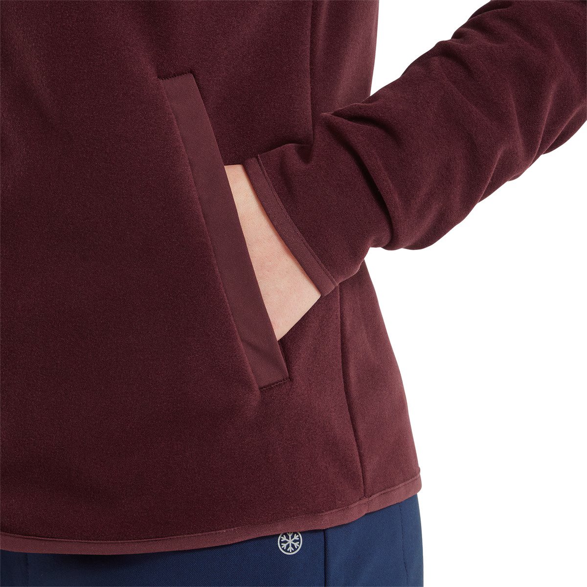 FootJoy MicroFleece Full-Zip Midlayer sudadera de mujer, port