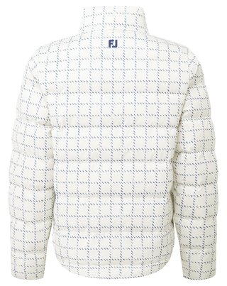 FootJoy ThermoSeries Insulated chaqueta de mujer, off white/navy distressed plaid