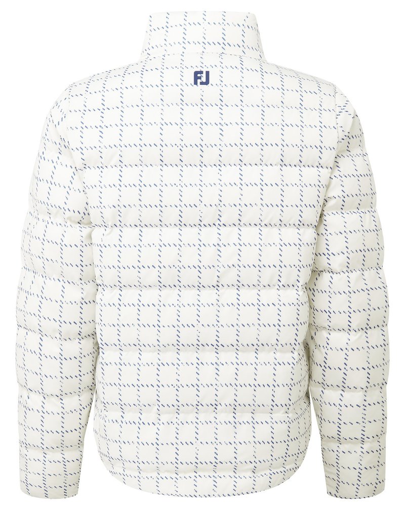 FootJoy ThermoSeries Insulated chaqueta de mujer, off white/navy distressed plaid