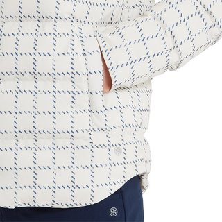 FootJoy ThermoSeries Insulated chaqueta de mujer, off white/navy distressed plaid