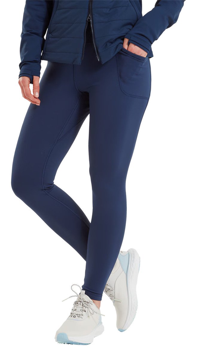 FootJoy ThermoSeries Fleece leggings de mujer, azul marino