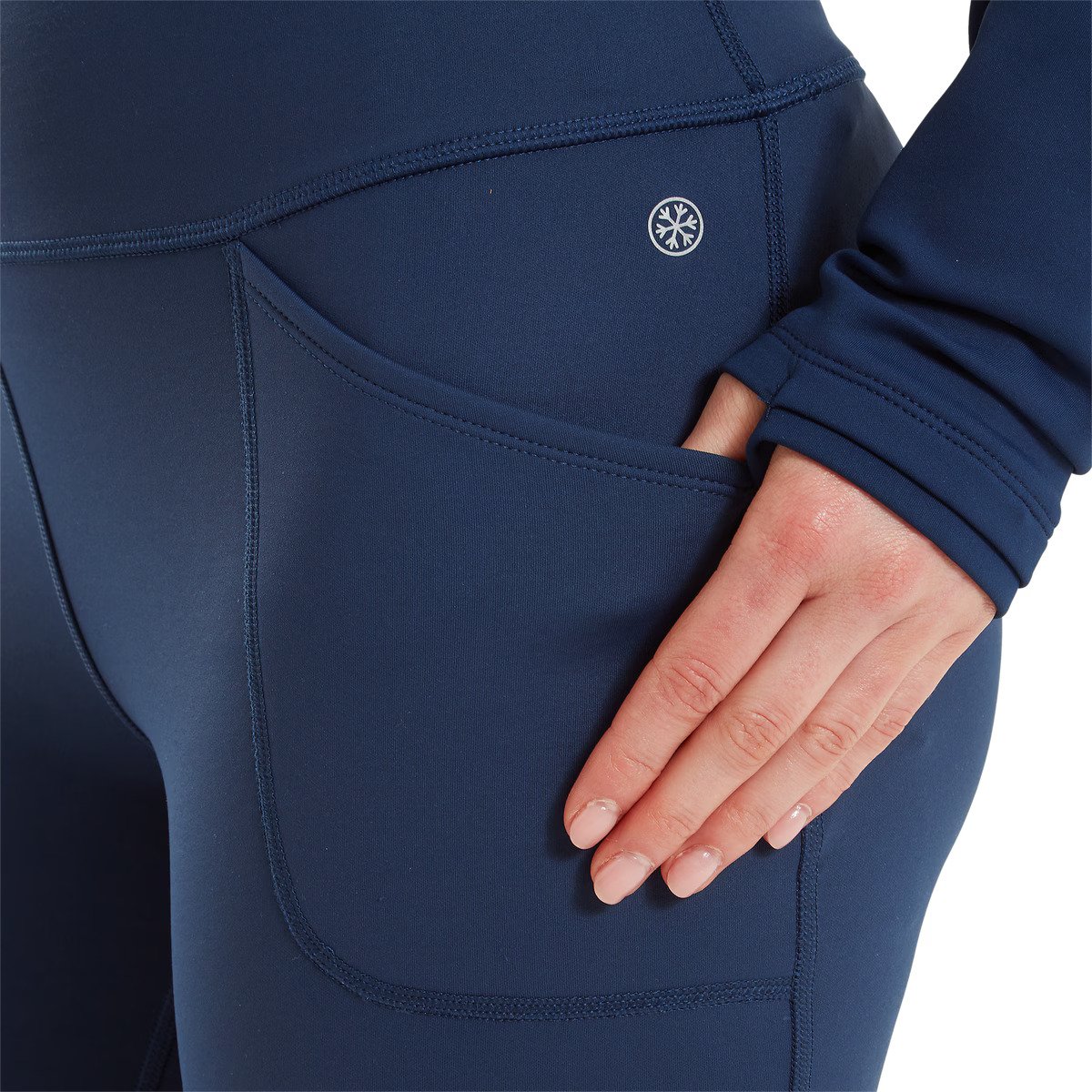 FootJoy ThermoSeries Fleece leggings de mujer, azul marino