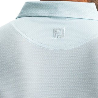 FootJoy Heritage Logo Lisle polo de hombre, blanco/mint julep