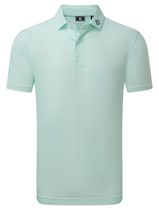 FootJoy Heritage Logo Lisle polo de hombre, blanco/mint julep