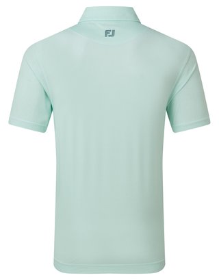 FootJoy Heritage Logo Lisle polo de hombre, blanco/mint julep