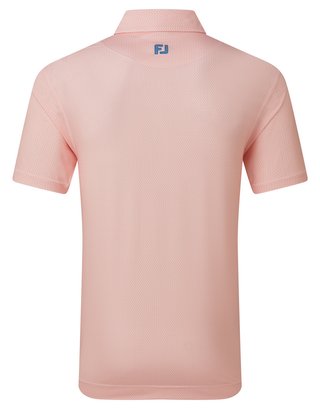 FootJoy Heritage Logo Lisle polo de hombre, blanco/melocotón
