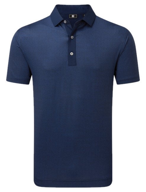 FootJoy Tailor Texture Lisle polo de hombre, navy tonal