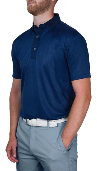 FootJoy Tailor Texture Lisle polo de hombre, navy tonal