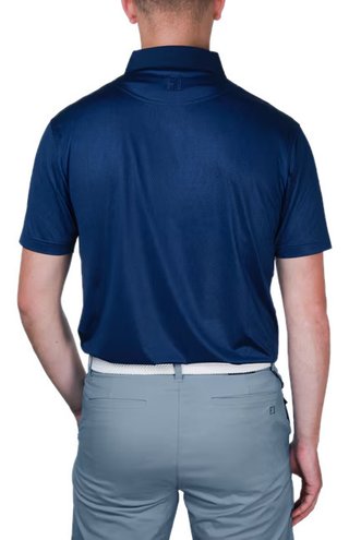 FootJoy Tailor Texture Lisle polo de hombre, navy tonal