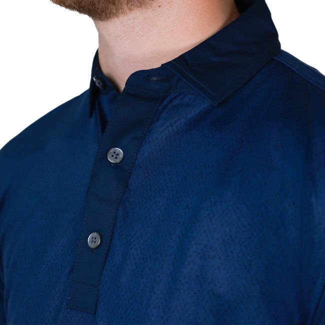 FootJoy Tailor Texture Lisle polo de hombre, navy tonal