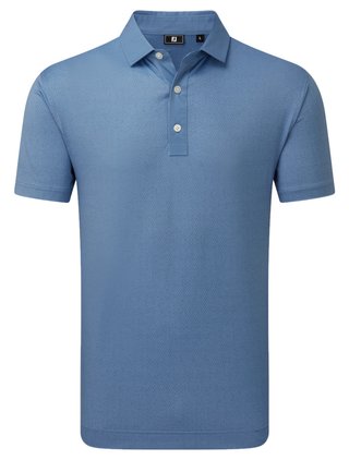 FootJoy Tailor Texture Lisle polo de hombre, riviera tonal
