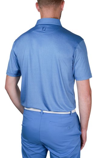 FootJoy Tailor Texture Lisle polo de hombre, riviera tonal