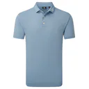 FootJoy Stretch Pique polo de hombre, solid winward blue