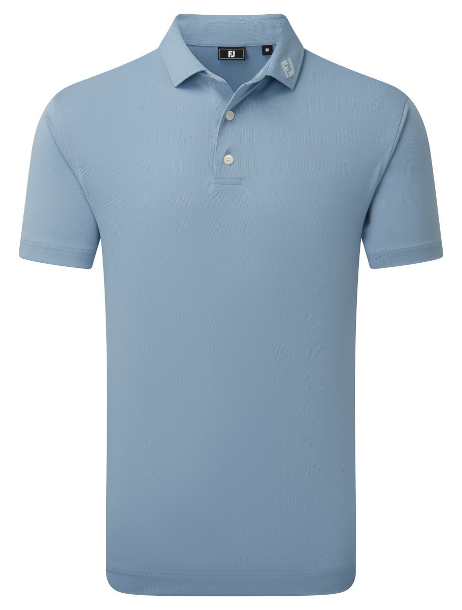 FootJoy Stretch Pique polo de hombre, solid winward blue