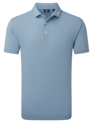 FootJoy Stretch Pique polo de hombre, solid winward blue