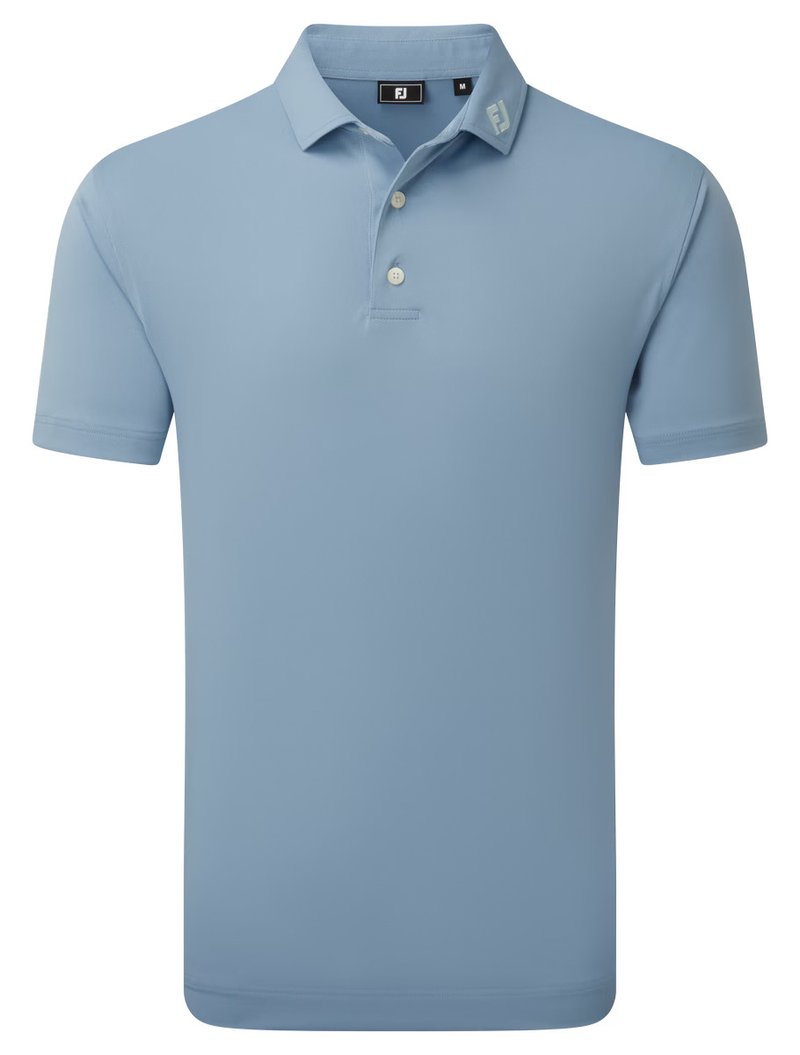 FootJoy Stretch Pique polo de hombre, solid winward blue