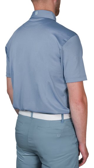 FootJoy Stretch Pique polo de hombre, solid winward blue