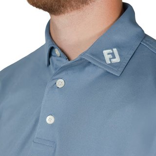 FootJoy Stretch Pique polo de hombre, solid winward blue