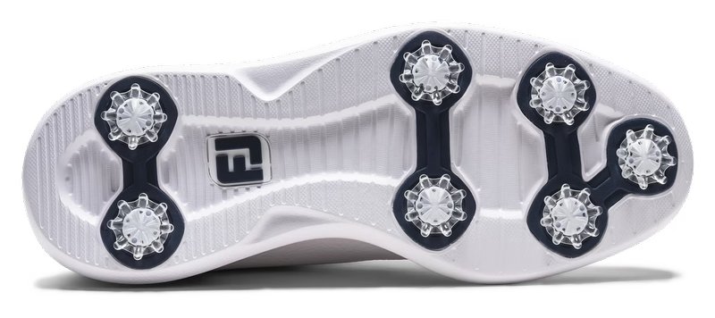 FootJoy FJ Traditions Blucher zapatos de golf para hombre, blanco/azul/tostado